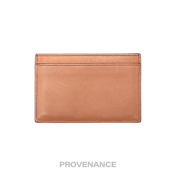 🔴 Celine Logo Card Holder Wallet - Two-Tone Blue Tan - Picture 2 of 7